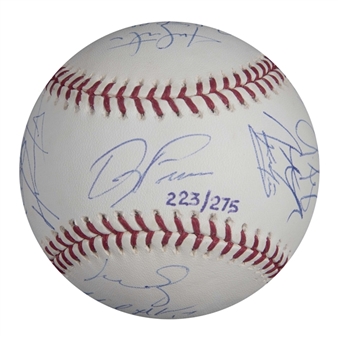 2007 World Series Champion Boston Red Sox Team Signed World Series Selig Baseball With 23 Signatures (MLB Authenticated & Steiner)